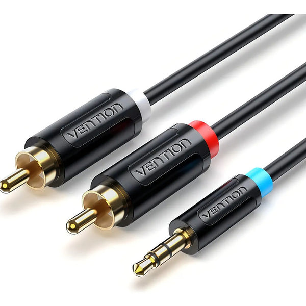 Cable plug Spika 3.5" a 2 RCA BCLBJ 5 Mts. Vention