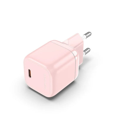 Cargador Vention 1 USB-C 30W gaN FAST Rosado