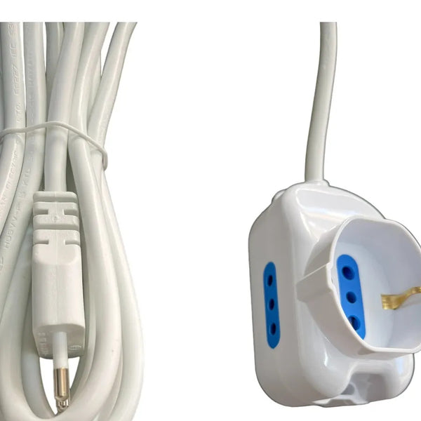 Zapatilla Fupesa 1 Schuko 2 Tomas Tres En Linea 3 Mts Blanco