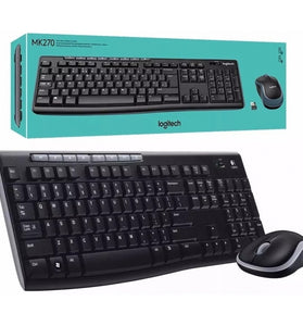 Teclado y Mouse Logitech Inalambrico MK270