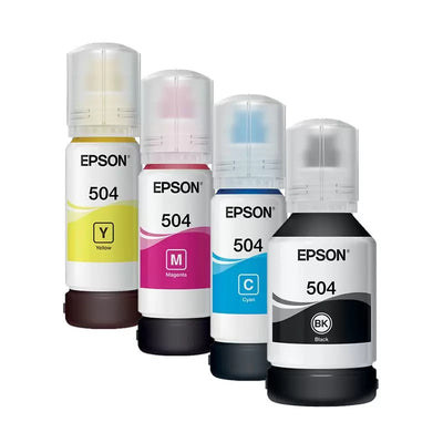 Kit Tinta Epson t504 Cian/Magenta/Amarillo/Negro