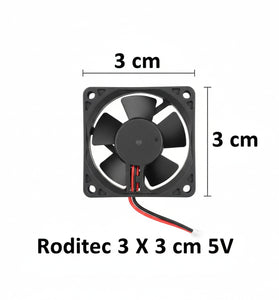 Fan Cooler Roditec 3 X 3 cm 5V