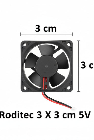 Fan Cooler Roditec 3 X 3 cm 5V