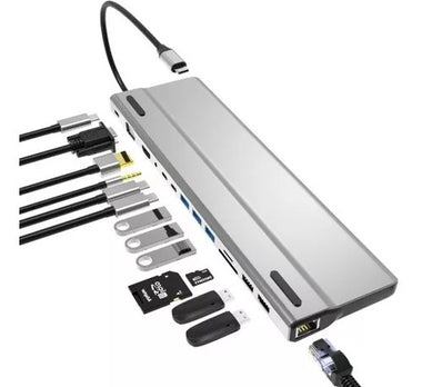 Docking USB-C Rocketek 14 en 1 Gigabit