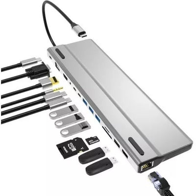 Docking USB-C Rocketek 14 en 1 Gigabit