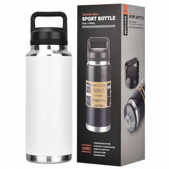 Termo 800 ML Sport Bottle color Blanco
