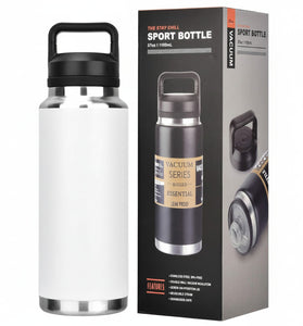 Termo 800 ML Sport Bottle color Blanco