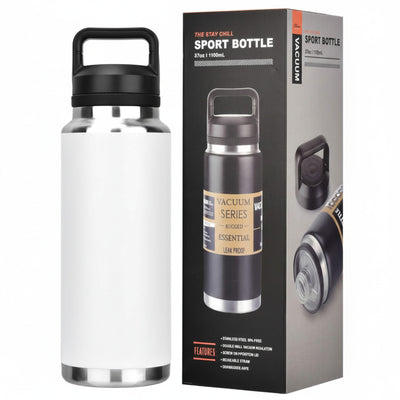 Termo 800 ML Sport Bottle color Blanco