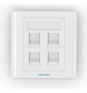 Tapa Faceplate Cuadrado Cuadruple IFCW0 Vention