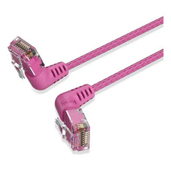 Patchcord Vention 1,5 Metros 90° Rosado CAT6A IBOPG