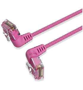 Patchcord Vention 1,5 Metros 90° Rosado CAT6A IBOPG