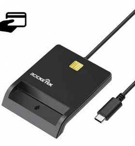 Lector de Cédula de Identidad Rocketek RT-SCR1 Chato USB-C