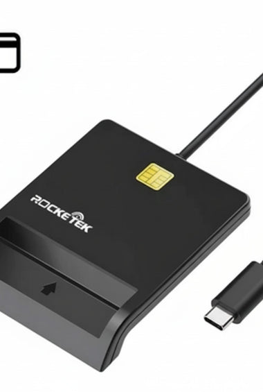 Lector de Cédula de Identidad Rocketek RT-SCR1 Chato USB-C