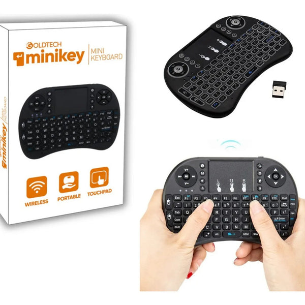 Mini Teclado Goldtech Inalámbrico c/Touchpad