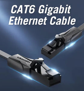 Patchcord Vention 3 Metros IBABI Negro FLAT Cat 6