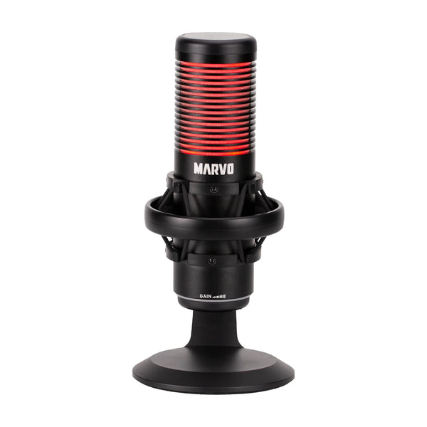 Micrófono Gaming Marvo Mic-07 Omnidireccional Con Iluminación