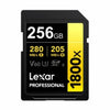 Memoria SDXC Lexar Pro 1800X 256GB UHS-II Gold Series