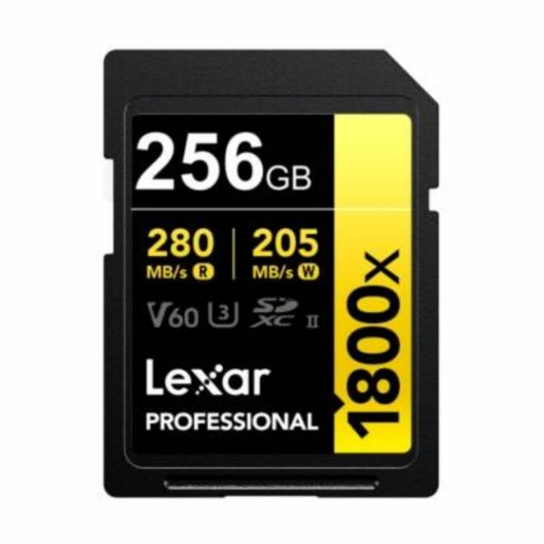 Memoria SDXC Lexar Pro 1800X 256GB UHS-II Gold Series
