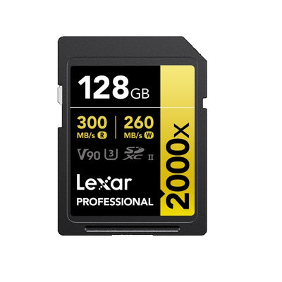 Memoria SDXC Lexar Professional 2000x 128GB UHS-II GOLD Series
