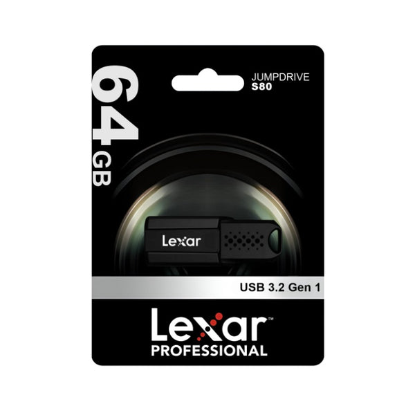 Pendrive Lexar JumpDrive S80 64GB USB 3.2 Retráctil
