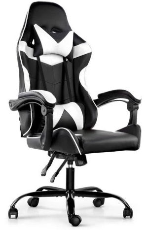 Silla Gamer ROM Negro/Blanco Reclinable