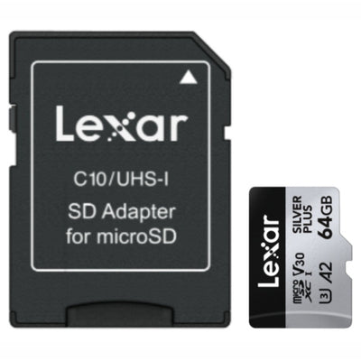 Memoria microSDXC Lexar Professional 64GB Silver Plus